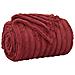 Coperte da Pile 6 pcs Rosso Bordeaux 240 x 220 cm Panno - Foto miniatura 4