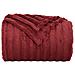 Coperte da Pile 6 pcs Rosso Bordeaux 240 x 220 cm Panno - Foto miniatura 5