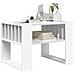 Tavolino da salotto Bianco 66 x 49,5 x 45 cm Legno multistrato - Foto miniatura 3