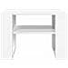 Tavolino da salotto Bianco 66 x 49,5 x 45 cm Legno multistrato - Foto miniatura 5
