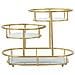 Espositore Svuotatasche 3 Livelli In Ferro Dorato E Vetro 36x22,5x27 Cm - Foto miniatura 1