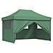 Tenda Party Verde 279 x 410 x 315 cm Tessuto Oxford - Foto miniatura 1