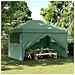 Tenda Party Verde 279 x 410 x 315 cm Tessuto Oxford - Foto miniatura 2