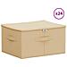 Scatola di Stoccaggio 24 pcs Crema 43 x 34 x 23 cm - Foto miniatura 1