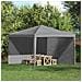 Parete per tenda da festa 2 pcs Grigio Chiaro 400 x 195 cm - Foto miniatura 2