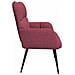 Sofa a Due Posti Rosso vino 115 x 61 x 87 cm Tessuto - Foto miniatura 5