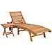 Lettino da sole 2 pcs Marrone Legno di teak solido - Foto miniatura 1