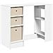 Scrivania Bianco 100 x 40 x 75 cm Legno multistrato - Foto miniatura 1