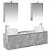 Set di Armadi da Bagno 5 pcs Grigio Cemento - Foto miniatura 1