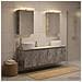 Set di Armadi da Bagno 5 pcs Grigio Cemento - Foto miniatura 2