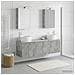 Set di Armadi da Bagno 5 pcs Grigio Cemento - Foto miniatura 4