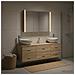 Set di mobili per il bagno 4 pcs Rovere Sonoma - Foto miniatura 4