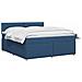 Letto box spring con materasso Blu 160 x 200 cm Tessuto - Foto miniatura 3