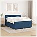 Letto box spring con materasso Blu 160 x 200 cm Tessuto - Foto miniatura 4