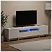 Mobile TV LED a 5 pezzi Bianco Lucido Legno ingegnerizzato - Foto miniatura 2