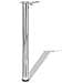 Set 4 Gambe Cromate Per Tavolo Regolabili In Altezza 710 Mm - Foto miniatura 3
