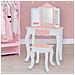 Set Toletta Sgabello Specchio Legno Rosa Bambini Teamson Kids Td-11670k - Foto miniatura 7