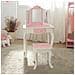 Set Toletta Sgabello Specchio Legno Rosa Bambini Teamson Kids Td-11670k - Foto miniatura 1