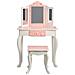 Set Toletta Sgabello Specchio Legno Rosa Bambini Teamson Kids Td-11670k - Foto miniatura 5