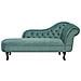 Chaise Longue Destra In Velluto Verde Menta Nimes - Foto miniatura 8