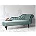 Chaise Longue Destra In Velluto Verde Menta Nimes - Foto miniatura 2