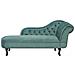 Chaise Longue Destra In Velluto Verde Menta Nimes - Foto miniatura 1