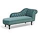 Chaise Longue Destra In Velluto Verde Menta Nimes - Foto miniatura 3