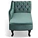 Chaise Longue Destra In Velluto Verde Menta Nimes - Foto miniatura 6