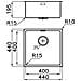 Lavello Filotop 1 vasca cm 44 x 44 Colore inox satin - Foto miniatura 2