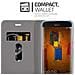 Custodia Compatibile Con Huawei Mate 9 Pro In Grigio Nero - Coperchio Protettiva Con Chiusura Magnetica, Funzione Stand E Tasca Per Le Carte - Foto miniatura 9