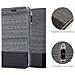 Custodia Compatibile Con Huawei Mate 9 Pro In Grigio Nero - Coperchio Protettiva Con Chiusura Magnetica, Funzione Stand E Tasca Per Le Carte - Foto miniatura 10