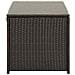 Baule da Giardino in Polyrattan 100x50x50 cm Marrone - Foto miniatura 5