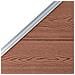 Pannelli Recinzione 1 Quadrato 1 Inclinato 273x186 Cm Marrone - Foto miniatura 5