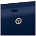 Lavabo Troppopieno Quadrato Blu Scuro Opaco 41x41cm Ceramica - Foto miniatura 3
