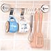6pcs Sopra Porta Ganci 45mm Acciaio Inox Reversibile Ganci Armadio E Cassetti Appendiabiti Ganci Basculanti Spessore 1mm - Foto miniatura 3