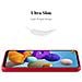 Custodia Compatibile Con Samsung Galaxy A21s In Rosso Metallico - Coperchio Protettivo In Silicone Tpu Flessibile - Foto miniatura 3