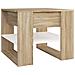 Tavolino Bianco E Rovere Sonoma 55,5x55x45 Cm Legno Multistrato - Foto miniatura 1
