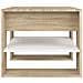 Tavolino Bianco E Rovere Sonoma 55,5x55x45 Cm Legno Multistrato - Foto miniatura 3