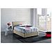 Letto Piazza E Mezza Ashasa, Letto Contenitore Con Rivestimento In Tessuto, 100% Made In Italy, Apertura Frontale, Adatto Per Materasso Cm 120x190, Beige - Foto miniatura 1