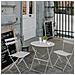 Set di Mobili da Balcone ORION Tavolo rotondo e 2 Sedie in Elegante Grigio - Foto miniatura 4