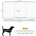 Cancellino Per Cani A 3 Estensioni Con Larghezza Regolabile 74-148cm E Chiusura Automatica, Bianco - Foto miniatura 5