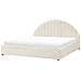 Letto Matrimoniale Contenitore Bouclé Bianco Sporco 180 X 200 Cm Chadenet - Foto miniatura 3