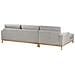 Divano Angolare 4 Posti Siggard Ii Tessuto Grigio Lato Destro - Foto miniatura 5