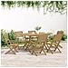 Sedie Giardino Pieghevoli 8pz 54,5x61,5x86,5 cm Massello Acacia - Foto miniatura 4