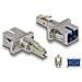 Accoppiatore ibrido in fibra ottica LC Simplex maschio per SC Simplex femmina beige - Foto miniatura 2