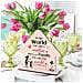 Elegante Tavoletta In Legno Per Mamma A Forma Di Casa - Decorazione Unica E Affettuosa 21x19 Cm - Foto miniatura 3