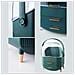 Cassetto Organizer Per Trucchi E Cosmetici. Resistente Alla Polvere E All'acqua. Realizzato In Polistirene Ad Alta Resistenza E Ad Alto Impatto. 26x17x33,5 Cm. Colore Verde - Foto miniatura 4