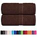 Asciugamani Per Sapone 2 Pz Marrone 30x30cm 360g/m 100% Cotone - Foto miniatura 2