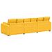 Divano Modulare con Cuscini Giallo Chiaro - Foto miniatura 7