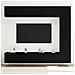 Set di mobili TV da 5 pezzi a parete in rovere nero in legno ingegnerizzato - Foto miniatura 4